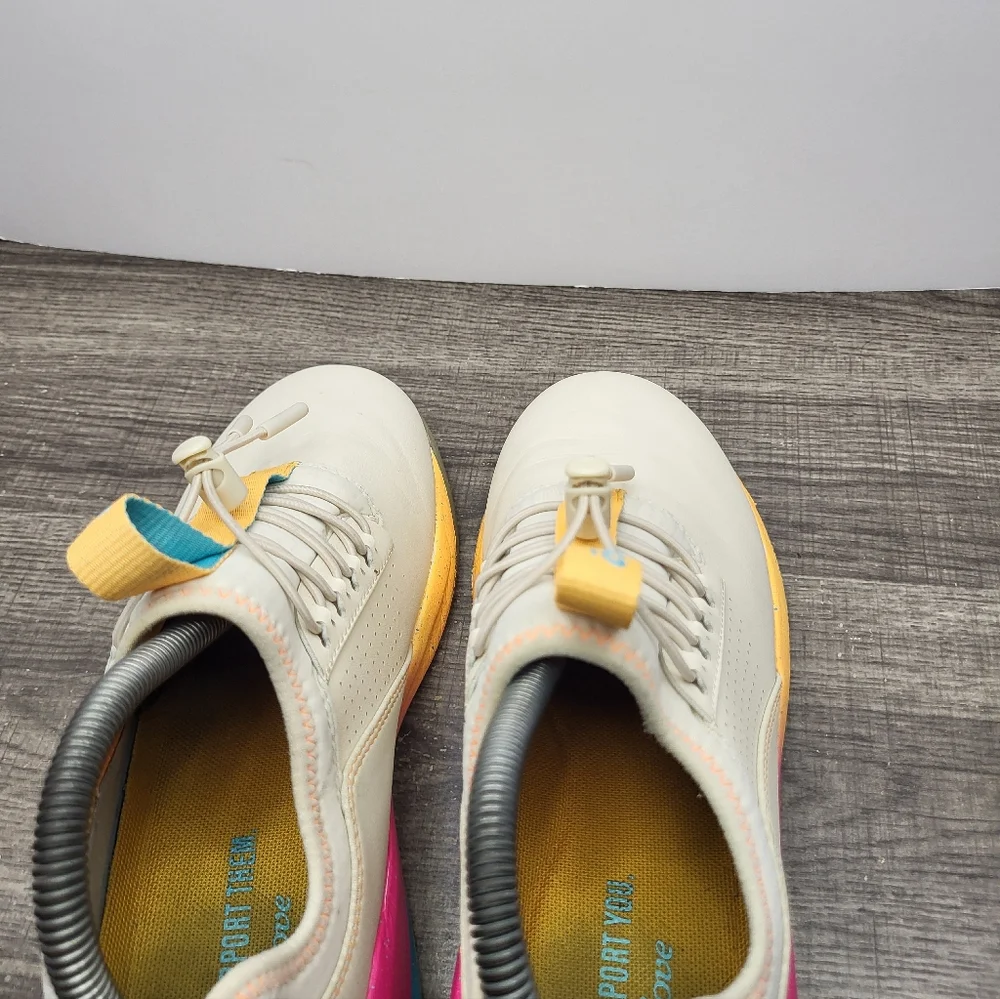 Clove Cream Pink Orange Solo Active Sneakers Women's Size 9 Nursing